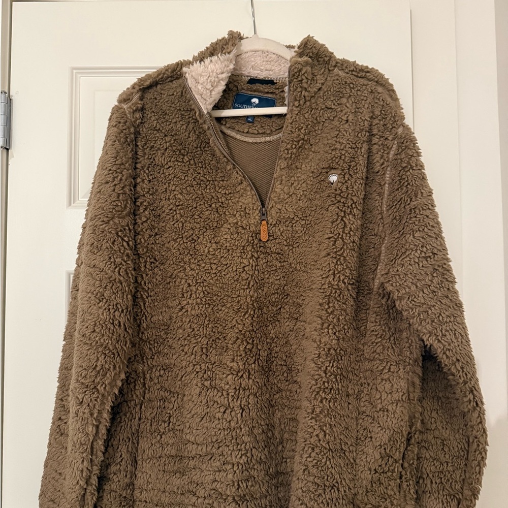Southern Shirt Company Cozy Brown Sherpa Pullover